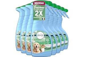 Febreze Désodorisant Textile, Éliminateur D’odeurs D’animaux, 8x500ML, La Technologie OdourClear Élimine Les Odeurs De Vos Textiles Pour Ne Laisser Qu’un Parfum Frais