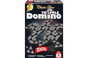 Schmidt Spiele SSP49287 Classic Line, Tripple Domino, mit großen Spielsteinen, bunt, 0.75 l