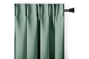 RESTILO AmeliaHome Zasłona 140x270 cm miętowa zaciemniająca na taśmie Blackout