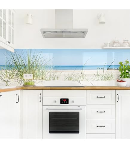 Küchenrückwand Folie Backstein Design - 50x400cm Spritzschutz Selbstklebend