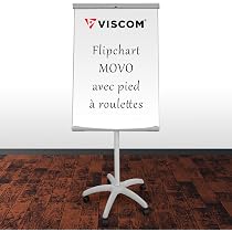 Chevalet Conférence VISCOM PIEDA - Flipchart Magnétique 70x100cm Réglable