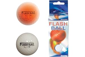 LONGRIDGE Lot de 2 Balles de Golf Lumineuses Clignotantes
