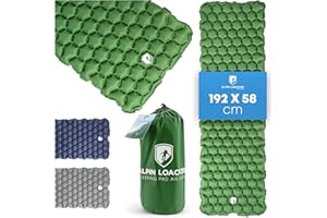 ALPIN LOACKER Matelas de Camping recyclé - Matelas de Camping - Matelas Gonflable et extérieur - Matelas Isolant Ultra léger pour Le Camping et l'extérieur - Petit Format - Vert