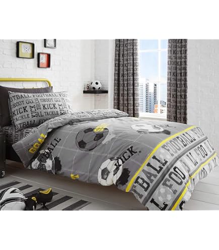 Parure De Lit Ensemble Housse De Couette 3D Football Avec Taies D