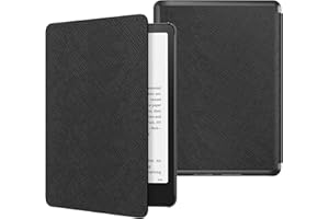 MoKo Custodia per 7" Kindle Paperwhite 12th Generation 2024&Kindle Colorsoft Signature Edition 2024, Custodia Protettiva in Policarbonato di Stile Semplice e Elegante per Kindle Paperwhite 2024, Nero