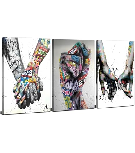Tableau Mural Xxl Les Lions Amour 200 X 80 Cm Noir Et Blanc 5 Parties