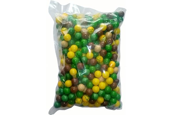 New Legion Sachet de 500 Billes Paintball Calibre 0.68, Mixte Couleurs