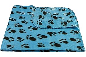 JS One Couverture d'hiver chaude et douce en polaire douce pour chat, chaton, chien et chiot, taille standard, lavable en machine, super chaude et confortable, légère, 100 x 70 cm (L) rose layette