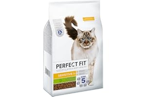 PERFECT FIT Adult Trockenfutter für erwachsene, sensitive Katzen ab 1 Jahr - Truthahn, 7 kg (1 Beutel)