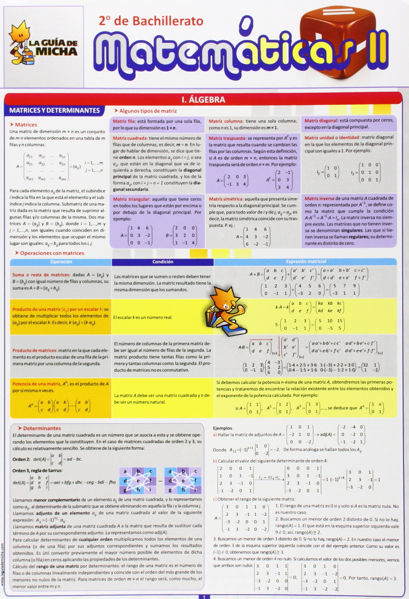 La Guía de Micha: Matemáticas II, 2º de Bachillerato