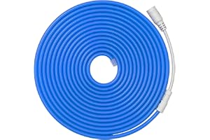 Jandei - Flexibel neon-LED-remsa 12V, 5M 6x12mm 120 lysdioder/meter. Blå. 2,5cm urskärning. Inomhus- och utomhusdekoration, h