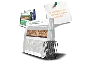 CoverUp! (2x3 m) Gewebeplane - Farbe: Weiß, 200g/m² - Beständigkeit durch verstärkte Gummiecken & rostfreie Ösen - Abdeckplane bietet UV-Schutz - Plane inkl. 10 Planenspanner