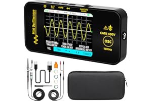 BSIDE OT3 Oscilloscopio Digitale Tascabile Mini 10MHz Larghezza di Banda 48MSa/s Oscilloscopio Portatile Ricaricabile Ultra Sottile con LCD a Colori 3.2 Pollici per Automotive Audio Elettronico