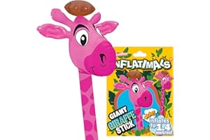 Inflatimals – Różowa żyrafa z Deluxebase. Olbrzymie dmuchane zabawki w kształcie uroczych zwierząt. Doskonałe nadmuchiwane prezenty lub dekoracje na imprezę dla dzieci