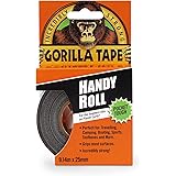 Gorilla Tape, Mini Duct Tape To-Go, Black, 9.14 m x 25 mm Travel Size (Pack of 1)