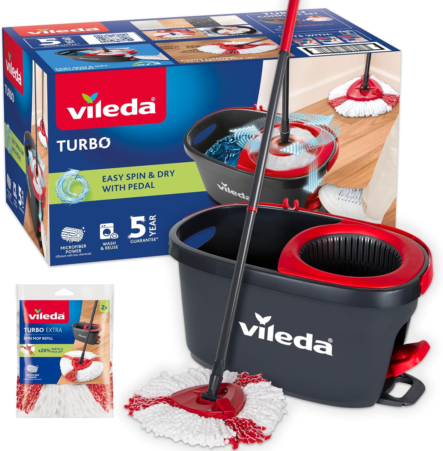 Retour d'Expérience & Bilan Utilisateur : Vileda Turbo 2in1 Spin Mop Bucket Set with Fo