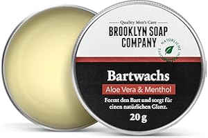 ‎BROOKLYN SOAP COMPANY Bartwachs (20g) · BROOKLYN SOAP COMPANY · Beard Balm für Bartstyling von 3-Tage-Bart bis Vollbart · starker Halt, leichter Glanz