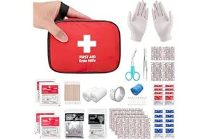 HONYAO First Aid Kit 90 Pcs, Mini First Aid Kit, Small Travel First Aid Bag for Outdoor Home Office Car Camping Hiking Kids Bicycle