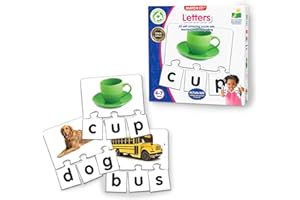 The Learning Journey Match It - Letters Puzzle Game For Kids - Helps Interactive Child Development, Starting to Read, Spelling and Recognition Skills - 20 Self-Correcting Puzzle Sets - For 4+ Years