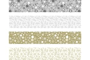 HEYDA Faltstreifen-Set für Fröbelsterne | 1,5×45 cm, 120 g/m², silber/gold