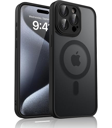 Qasyfanc Cover magnetica per iPhone 15 Pro con protezione della
