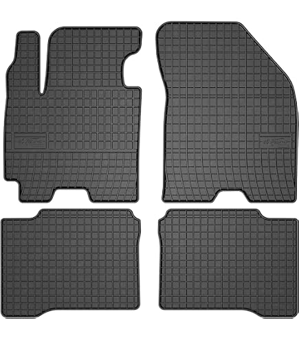 Gummimatten Fußmatten 1.5 Cm Rand Kompatibel Mit Suzuki Swift III (Bj. 2005-2010) Ideal Angepasst 4 -Teile EIN Set