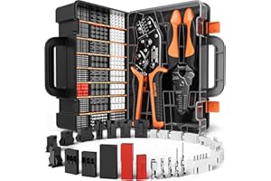 SOMELINE® Crimp Tool Connector Kit, JST-XH/SM/SYP 2.5 mm and 2.54 mm Connector Set, 27 Styles, 0.05-0.5 mm²(30-20 AWG) Ratcheting Crimper for Dupont,JST Series,KF2510,Molex,AMP EI Series