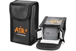 CERFFOOL Custodia protettiva per batteria per DJI Air 3S 3, a prova di esplosione, a prova di radiazioni, ignifuga, custodia protettiva per accessori per droni (piccola per 1 batteria)