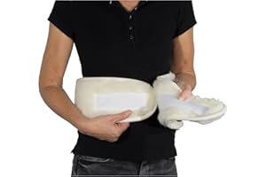 Selfitex Nierenwärmer aus 100% Merino-Wolle, angenehm weicher Rückenwärmer, Wärmegürtel, spendet wohltuende Wärme an kalten Wintertagen, zum Schutz vor Kälte und Zugluft im Lendenbereich, 130x20 cm