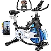LABGREY Exercise Bike Indoor Cycling Bike Stationary Cycle Bike with Heart Rate Sensor & Comfortable Seat Cushion, Quiet Fitn