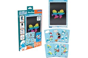 Lexibook, Smurfarna, Magisk ritplatta, CRT10SF | A4-format, 28 cm skärm, 1 stylus och 6 schabloner ingår, flerfärgade teckningar