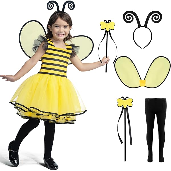 Widmann Marienkäfer-Kinderkostüm – Inkl. Kleid, Flügel & Antennen, Größe 104 Cm