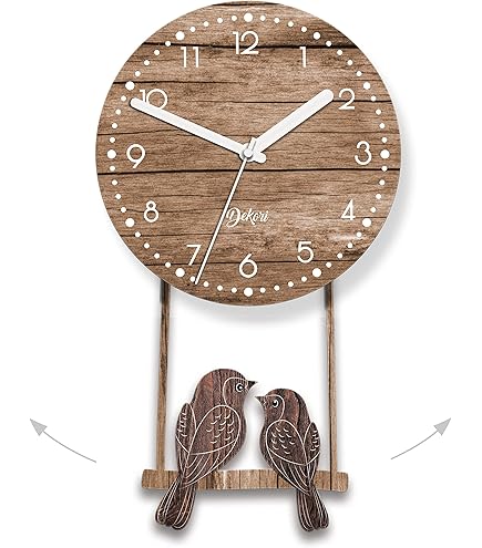 Orologio Da Parete Gatto Con Pendolo Dekori - Meccanismo Silenzioso Made In Italy, Batteria Inclusa