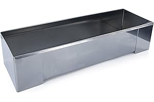 Lily cook - KP5344 Moule à Bûche Carré en INOX Argenté, Embouts Amovibles pour Démoulage Simplifié, Dimensions 30,5 x 10 x 7,3 cm, Usage Polyvalent, Cadeau Pratique