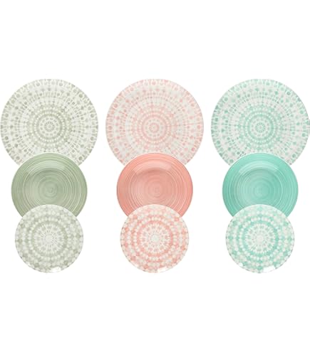 Tognana Aura, bordenservies, 12-delig, porselein, meerkleurig