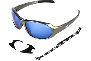 Rapid Eyewear Aspen Ski, Glacier/Climbing & Extreme Sport Sunglasses – Goggles: Anti Fog Mirrored Lenses & Retainer Strap. For Men & Women. UV400 Mountaineering Protection Glasses. Also For Dry Eye
