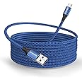 Long Micro USB Cable 10ft Android Charger Cable Durable Fast Phone Charger Cord Android Charging Cable for Samsung Galaxy S7 S6 S7 Edge S5 S2 J7 J7V J5 Note 5 4 LG G4 HTC PS4 Camera MP3(blue)