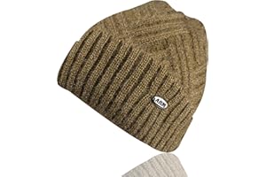 Carimee Beanie Hat for Women, Winter Warm Beanie Hat, Stretchy Soft Knitted Cuffed Hat Fleece Lining, One Size, Gifts for Women/Mom