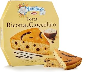 Mulino Bianco Torta Ricotta e Cioccolato per una Merenda Gustosa e Morbida - 475 g
