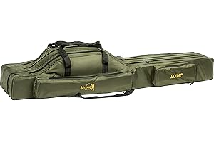 Jaxon Borsa per canna da pesca a 2/3 scomparti, 9 varianti, 100-160 cm