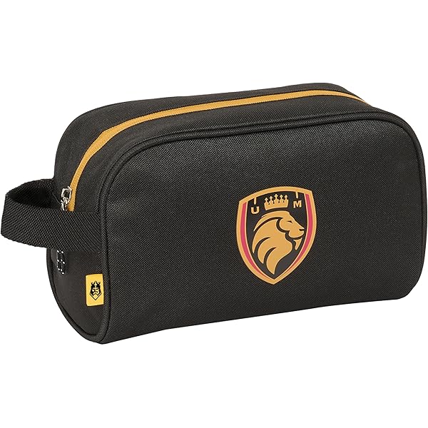 Safta Kings League PORCINOS Neceser Escolar Infantil Con Asa Infantil Facil Limpieza Comodo Y Versatil Calidad Resistencia 24x10x15 Cm Color Negro 1075392317