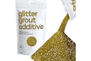 Hemway Gold Glitter Grout Tile Additive 100g Tiles Bathroom Wet Room Kitchen