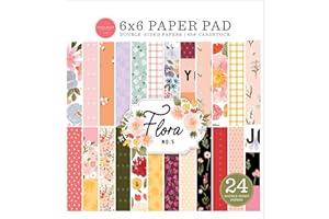 ECHO PARK PAPER Carta Bella Double-Sided Paper Pad 6"X6" 24/Pkg-Flora No. 5