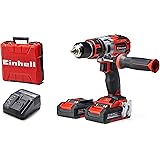 Einhell Cacciavite cordless TE-CD 18 Li-i Brushless Power X-Change (con funzione di impatto, Li-Ion, 18 V, 2 velocità, 60 Nm,