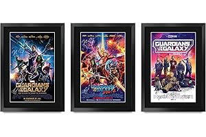 HWC Trading Poster stampato in formato A3 FR Guardiani della Galassia Collection Chris Pratt e Cast Gifts Autografato per i fan dei film Memorabilia – Cornice A3