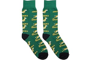 Beyond Happy South Africa Rugby Springboks Supporters' Socks - Unisex, Cotton Rich Bokke Rugby Fans Socks