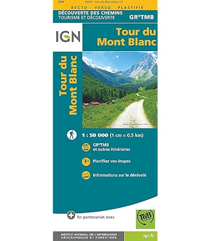 Écusson Rectangle Mont Blanc Rétro Noir