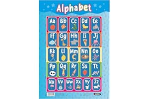 Sumbox Alphabet Educational Poster for Kids, Colourful Alphabet Phonetics A3 Poster for Early Years Learning, Classrooms, Nurseries, Playrooms or Preschool