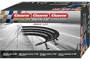 Carrera - rail et accessoire pour circuit - 20020574 - 1:24 - Carrera Evolution -Carrera Digital 124 - Virage relevé 1/30° (6)