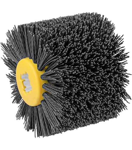 Brosse Abrasive Grain 120 - Largeur 100 Mm, Diamètre 120 Mm - Pour Ponceuse à Bande, Nettoyage Bois, Métal